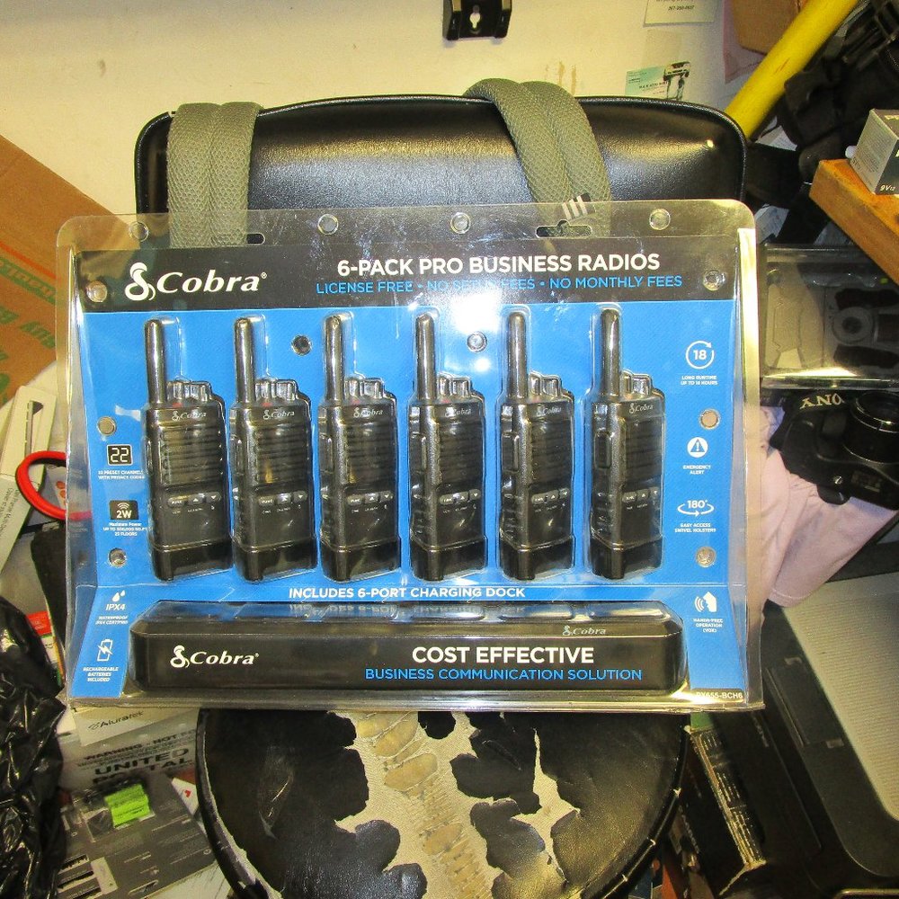 Cobra PX655-BCH6 6-pack Pro Business Radios